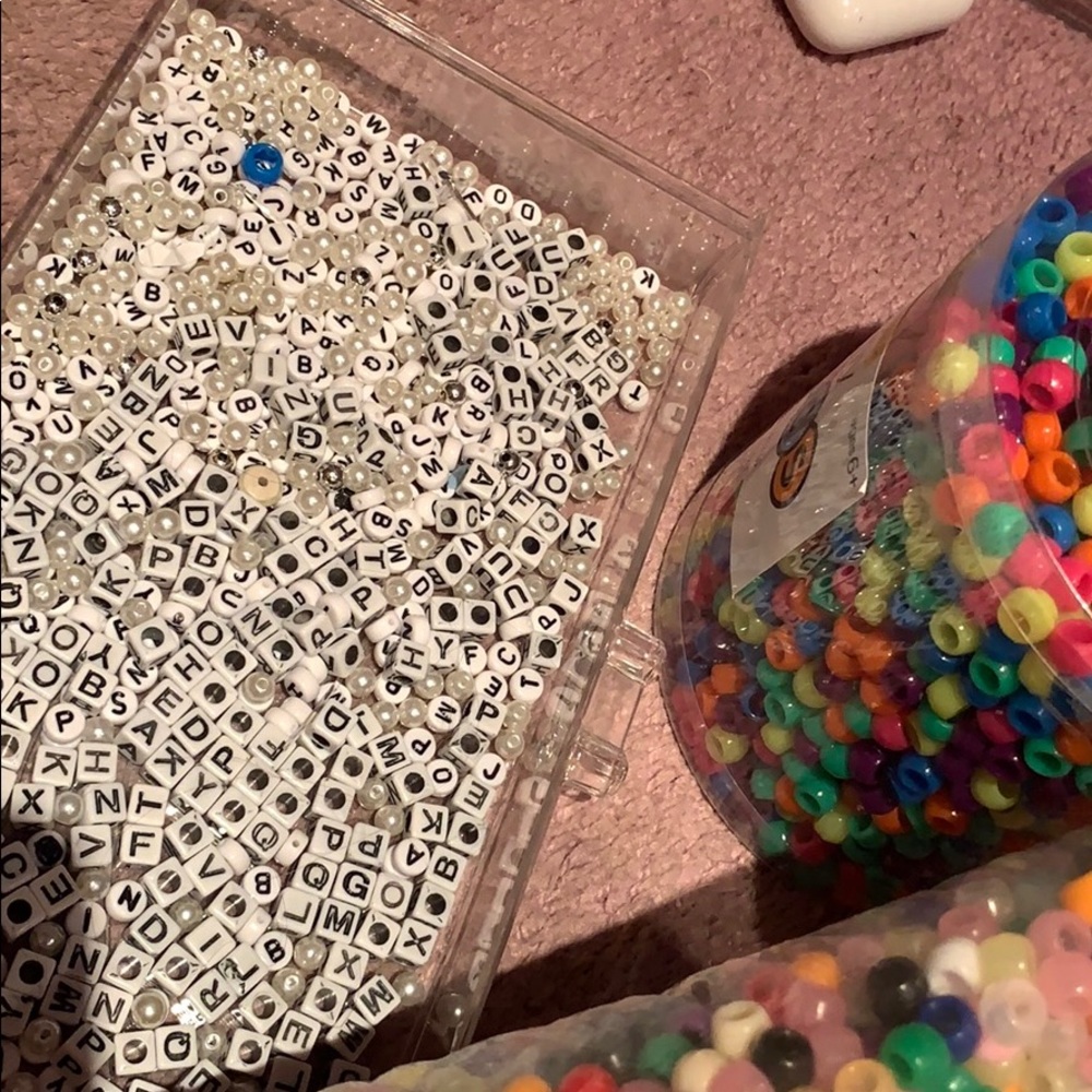 Customizable beaded bracelets.